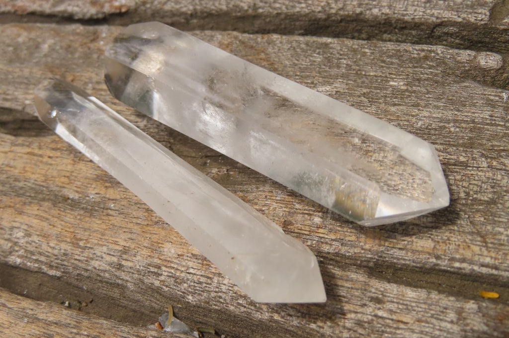 Polished Double Terminated Clear Quartz Crystals x 24 From Madagascar - Toprock Gemstones and Minerals 