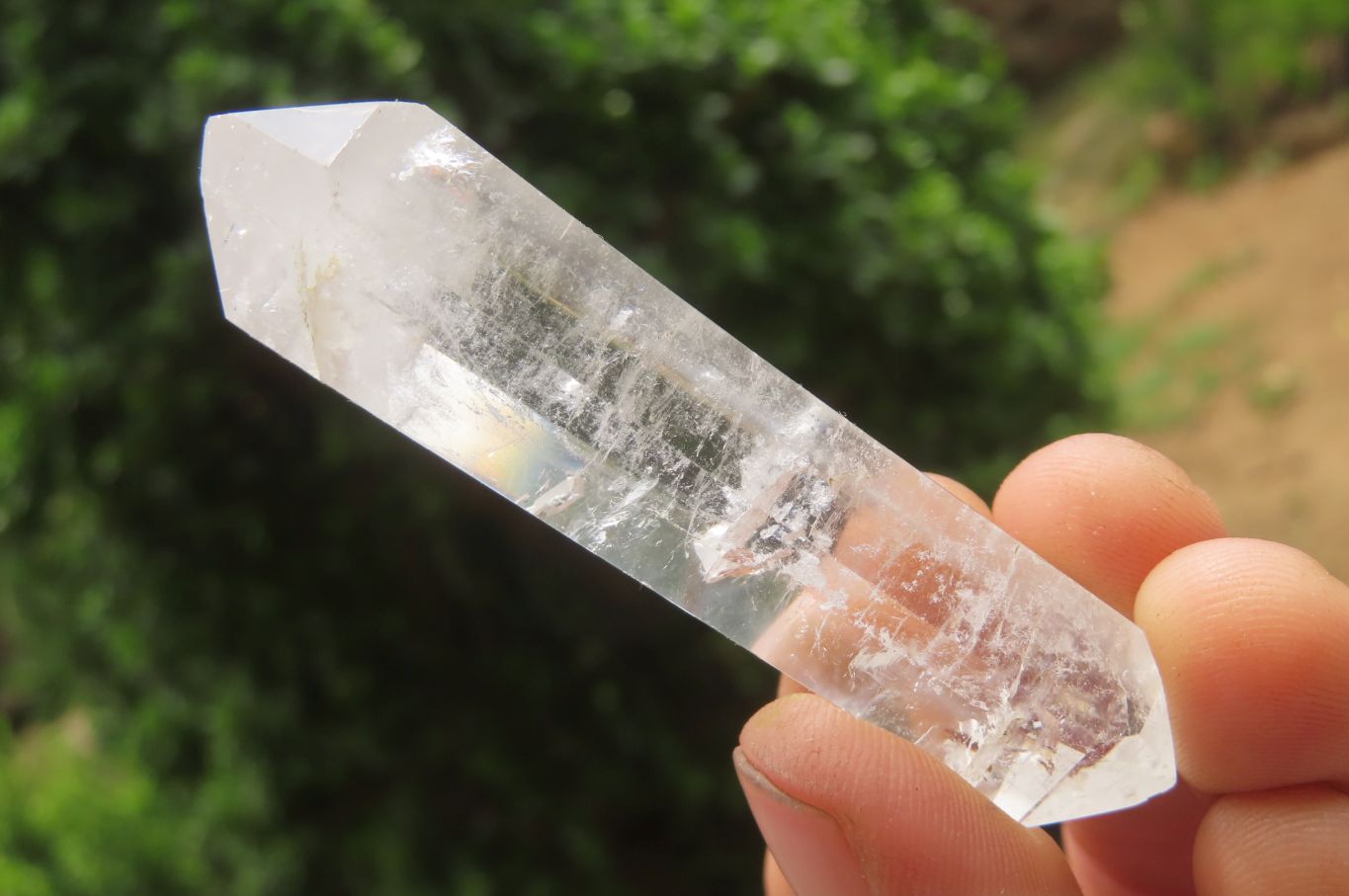 Polished Double Terminated Clear Quartz Crystals x 24 From Madagascar - Toprock Gemstones and Minerals 