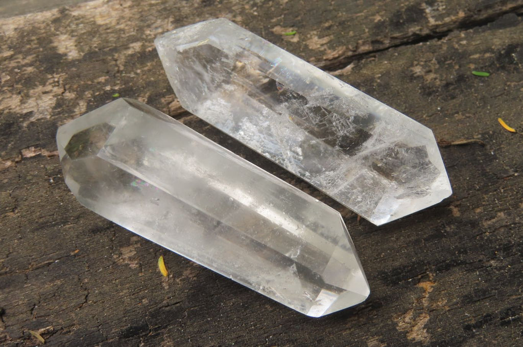 Polished Double Terminated Clear Quartz Crystals x 24 From Madagascar - Toprock Gemstones and Minerals 
