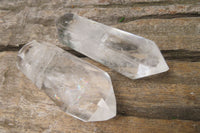 Polished Double Terminated Clear Quartz Crystals x 24 From Madagascar