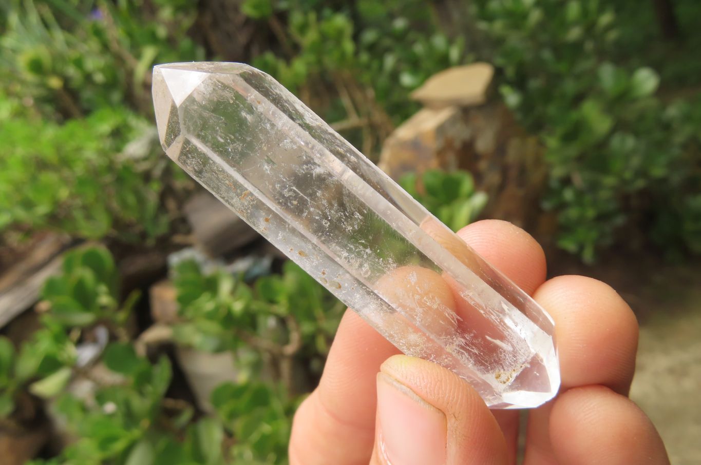 Polished Double Terminated Clear Quartz Crystals x 24 From Madagascar - Toprock Gemstones and Minerals 