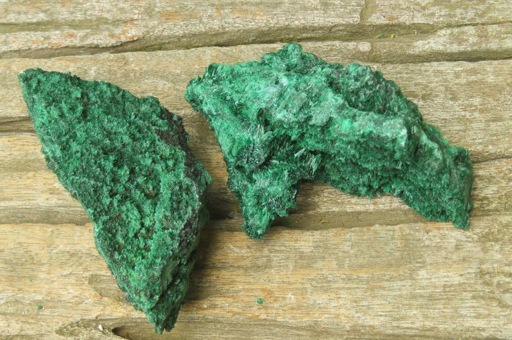 Natural Silky Malachite Specimens x 5 From Kasompe, Congo - Toprock Gemstones and Minerals 