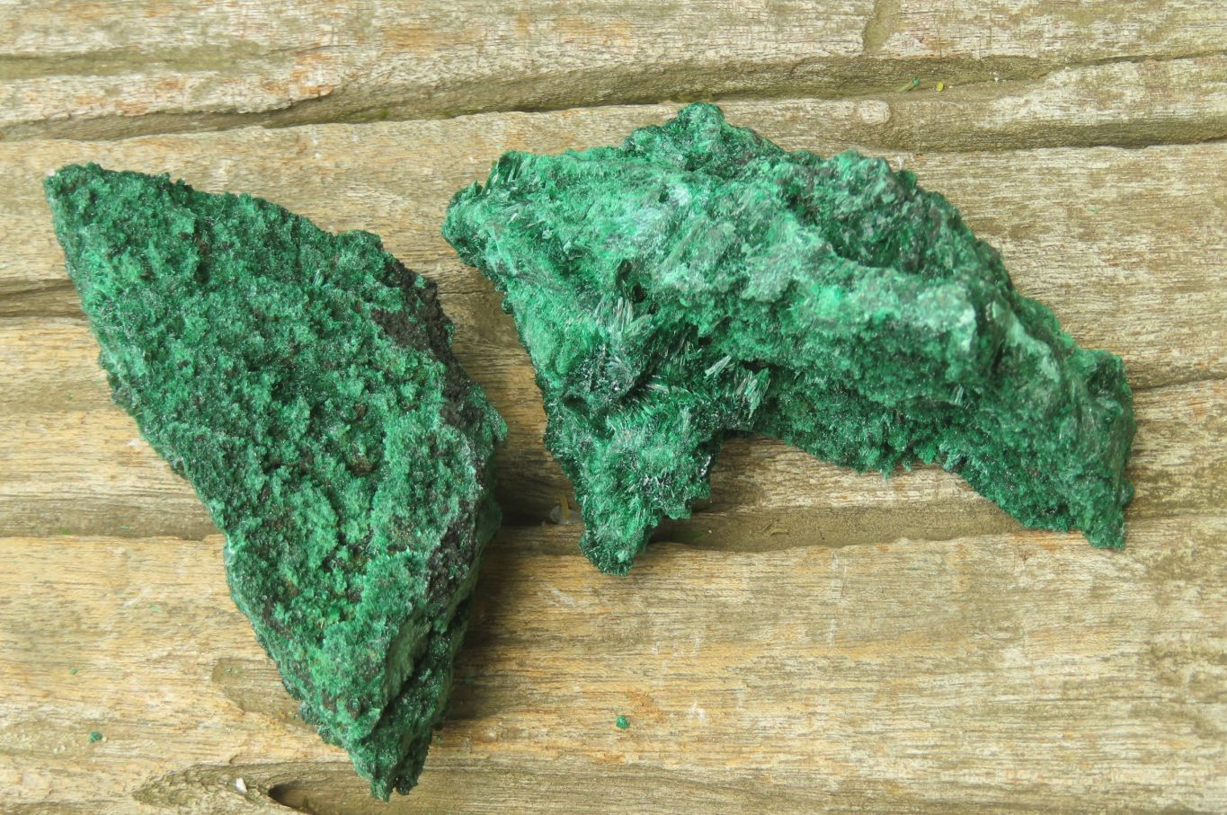 Natural Silky Malachite Specimens x 5 From Kasompe, Congo - Toprock Gemstones and Minerals 