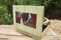 Hand Made Stone Jewellery Box x 1 From South Africa - Toprock Gemstones and Minerals 