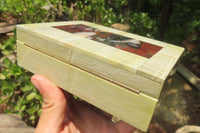 Hand Made Stone Jewellery Box x 1 From South Africa - Toprock Gemstones and Minerals 