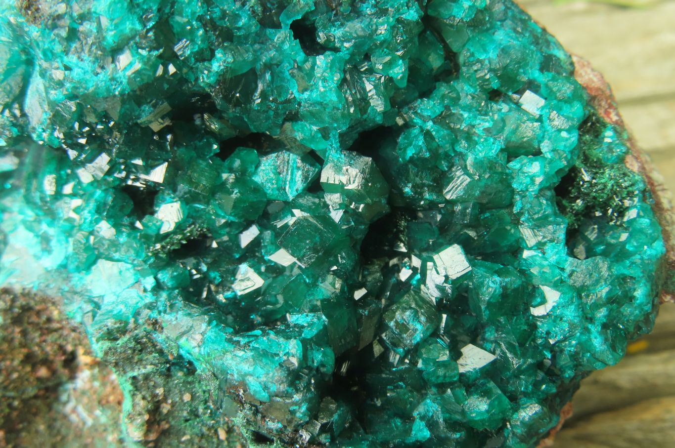 Natural Dioptase Cabinet Specimen x 1 From Reneville Brazzaville, Congo - Toprock Gemstones and Minerals 