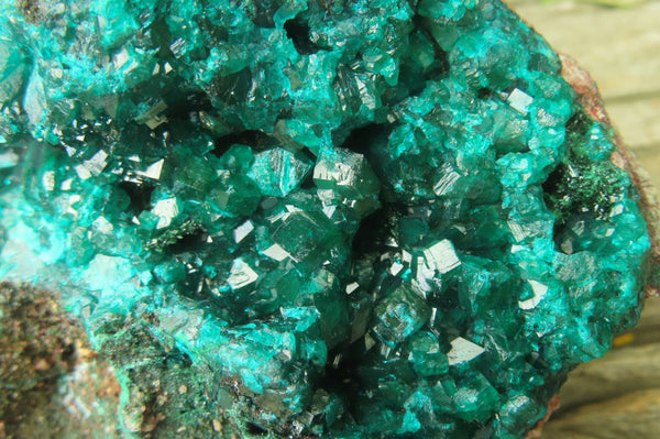 Natural Dioptase Cabinet Specimen x 1 From Reneville Brazzaville, Congo