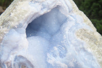 Natural Blue Lace Agate Geode Specimens x 4 From Malawi - Toprock Gemstones and Minerals 