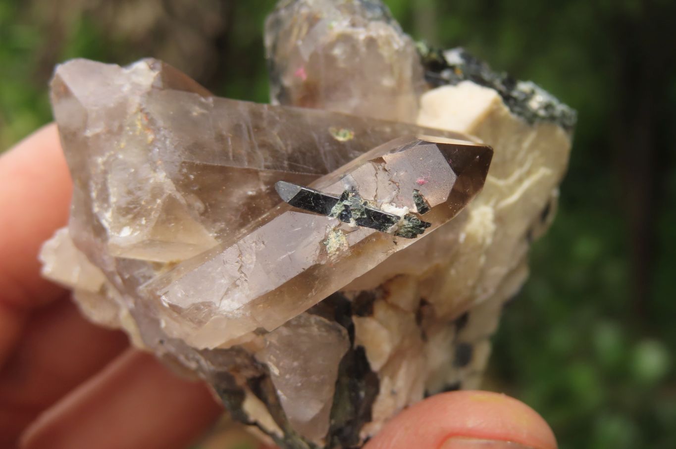 Natural Smokey Quartz & Feldspar Clusters x 12 From Malawi - Toprock Gemstones and Minerals 
