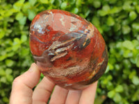 Polished Red Jasper Standing Free Forms x 4 From Madagascar