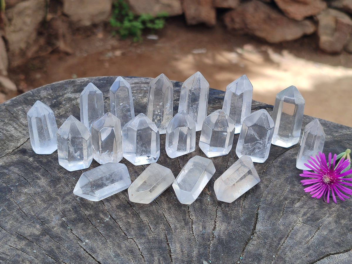 Polished Clear Quartz Jewellery Points x 24 From Madagascar - Toprock Gemstones and Minerals 