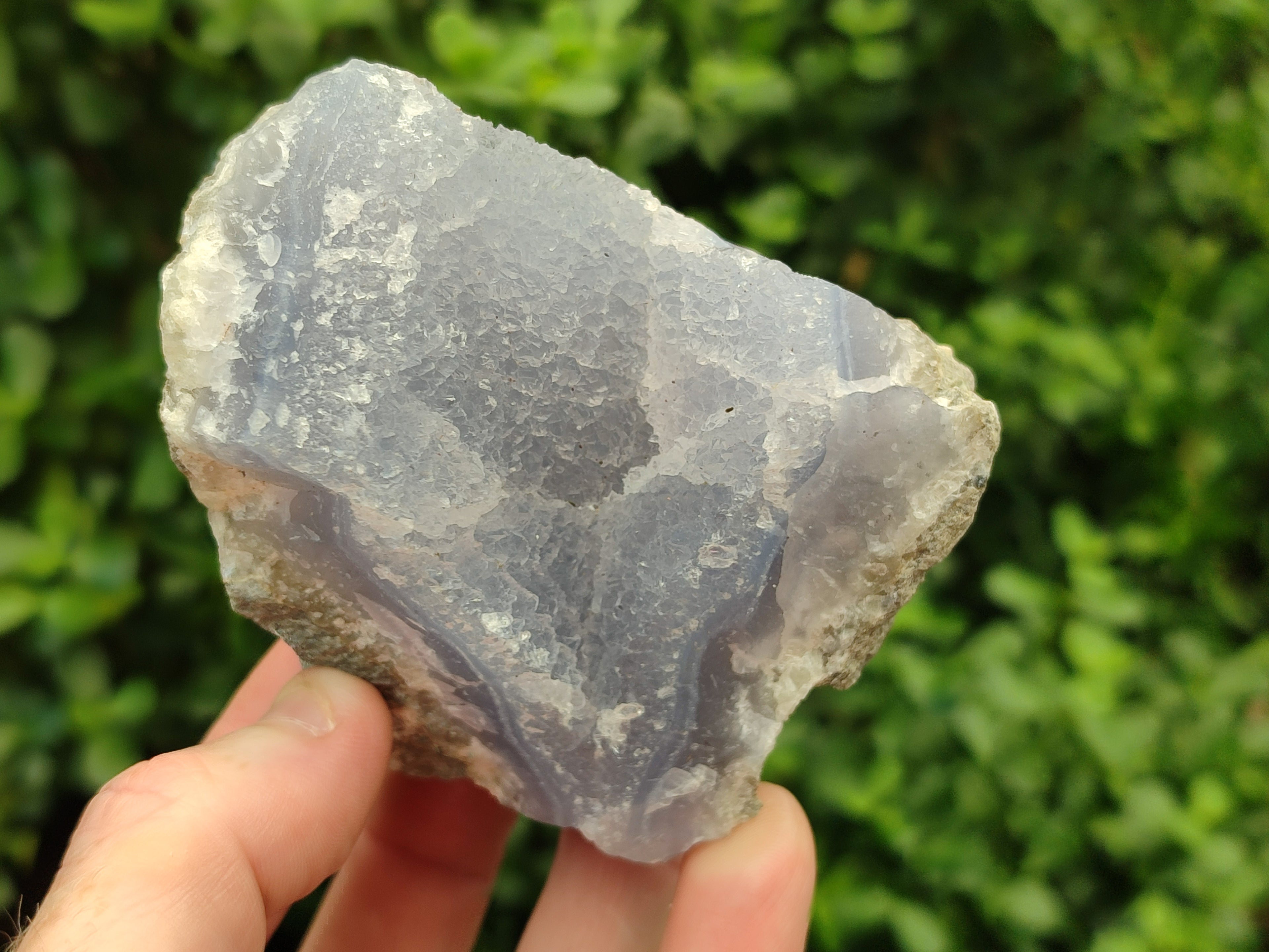 Natural Blue Lace Agate Geode Specimens x 6 From Malawi - Toprock Gemstones and Minerals 