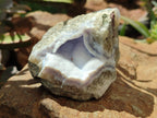 Natural Blue Lace Agate Geode Specimens x 6 From Malawi - Toprock Gemstones and Minerals 