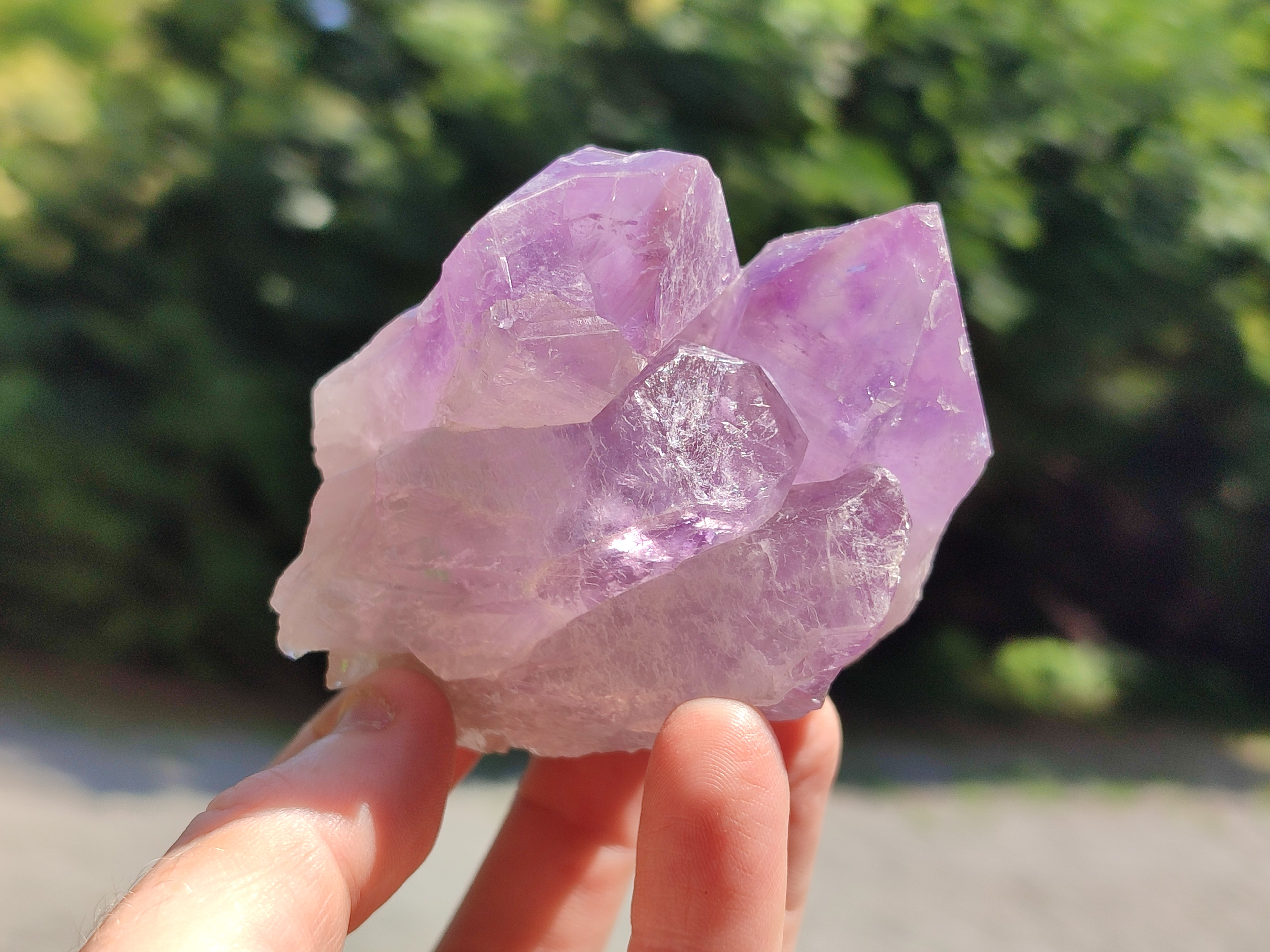Natural Jacaranda Amethyst Quartz Clusters x 6 from Mumbwa, Zambia - Toprock Gemstones and Minerals 