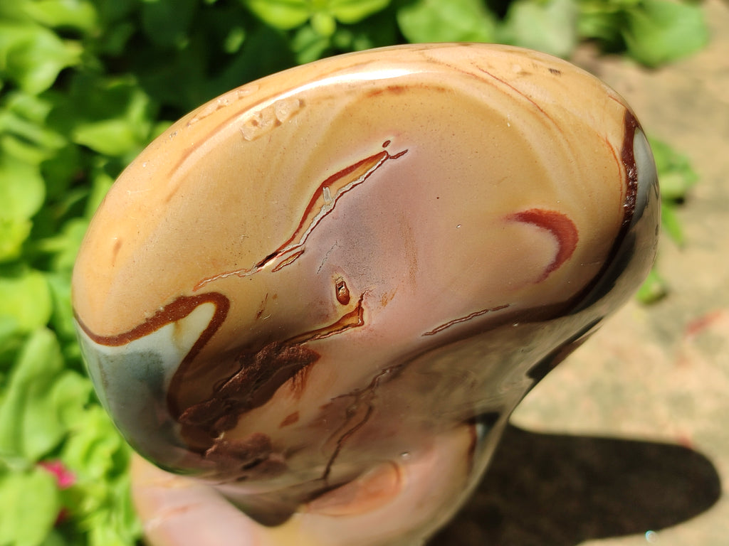 Polished Polychrome Jasper Standing Free Forms x 2 From Mahajanga, Madagascar - Toprock Gemstones and Minerals 