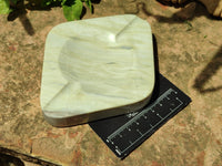 Polished Butter Jade Ashtrays x 2 From South Africa - Toprock Gemstones and Minerals 
