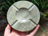 Polished Butter Jade Ashtrays x 2 From South Africa - Toprock Gemstones and Minerals 