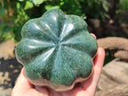 Hand Made Stone Pumpkin Carvings x 2 From Zimbabwe - Toprock Gemstones and Minerals 