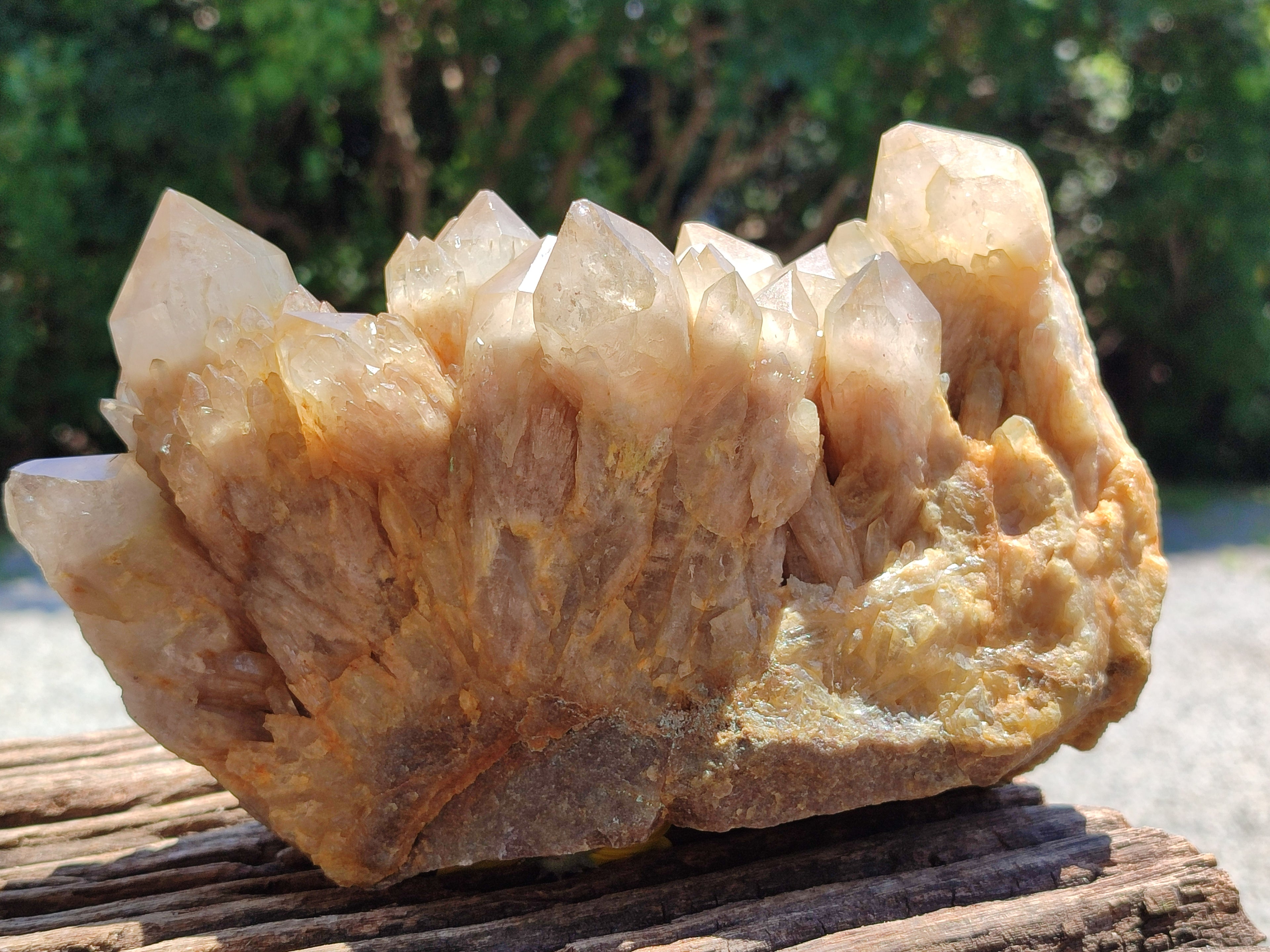 Natural Smokey Phantom Quartz Cluster x 1 From Luena, Congo - Toprock Gemstones and Minerals 