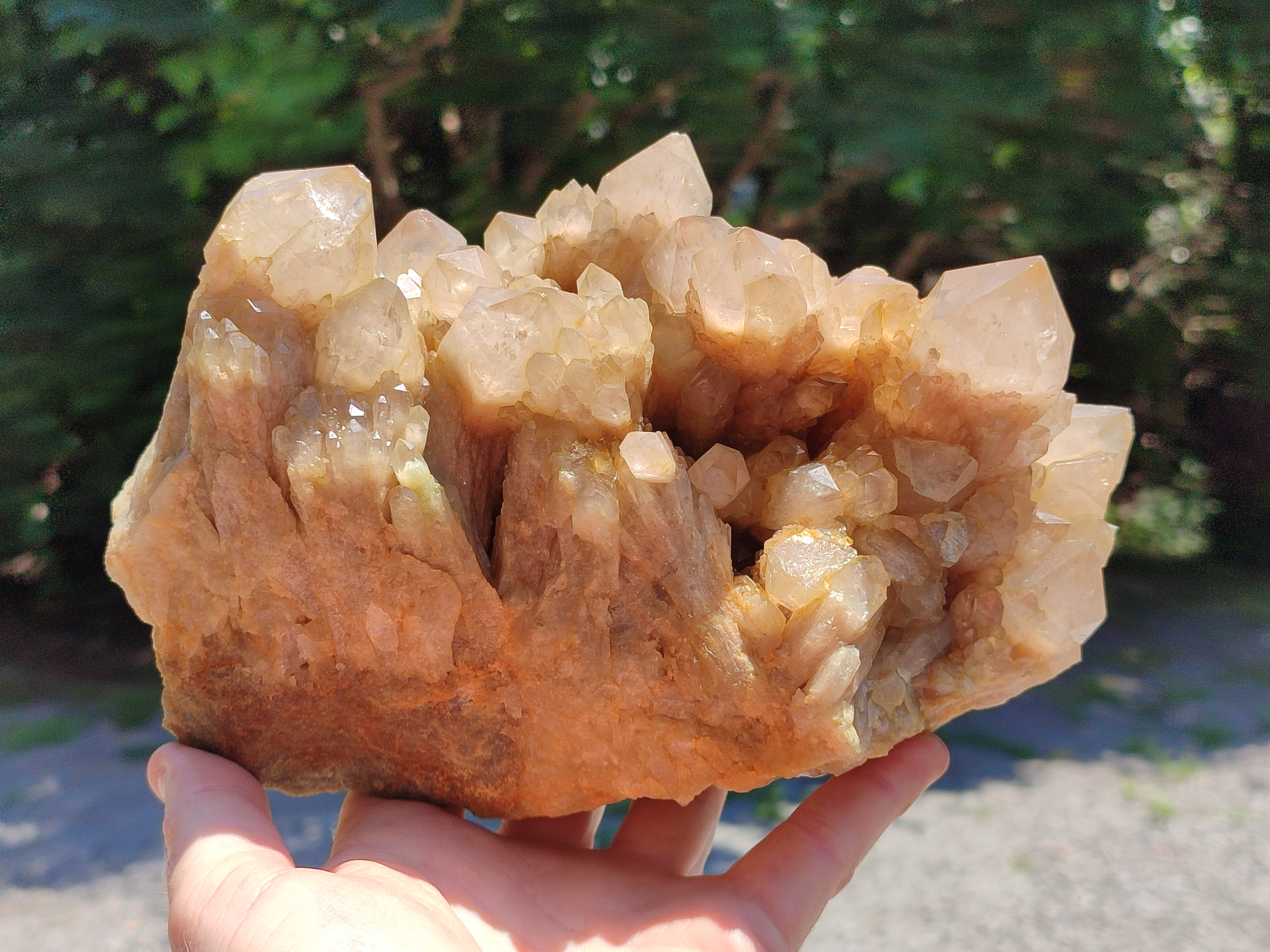 Natural Smokey Phantom Quartz Cluster x 1 From Luena, Congo - Toprock Gemstones and Minerals 