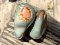 Polished Polychrome Jasper Standing Free Forms x 3 From Mahajanga, Madagascar - Toprock Gemstones and Minerals 