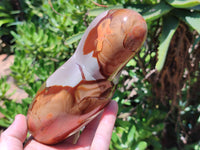 Polished Polychrome Jasper Standing Free Forms x 3 From Mahajanga, Madagascar - Toprock Gemstones and Minerals 