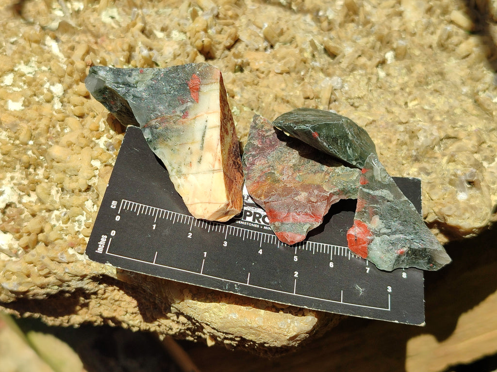 Natural Bloodstone Cobbed Specimens x 3 Kg Lot From Swaziland - Toprock Gemstones and Minerals 