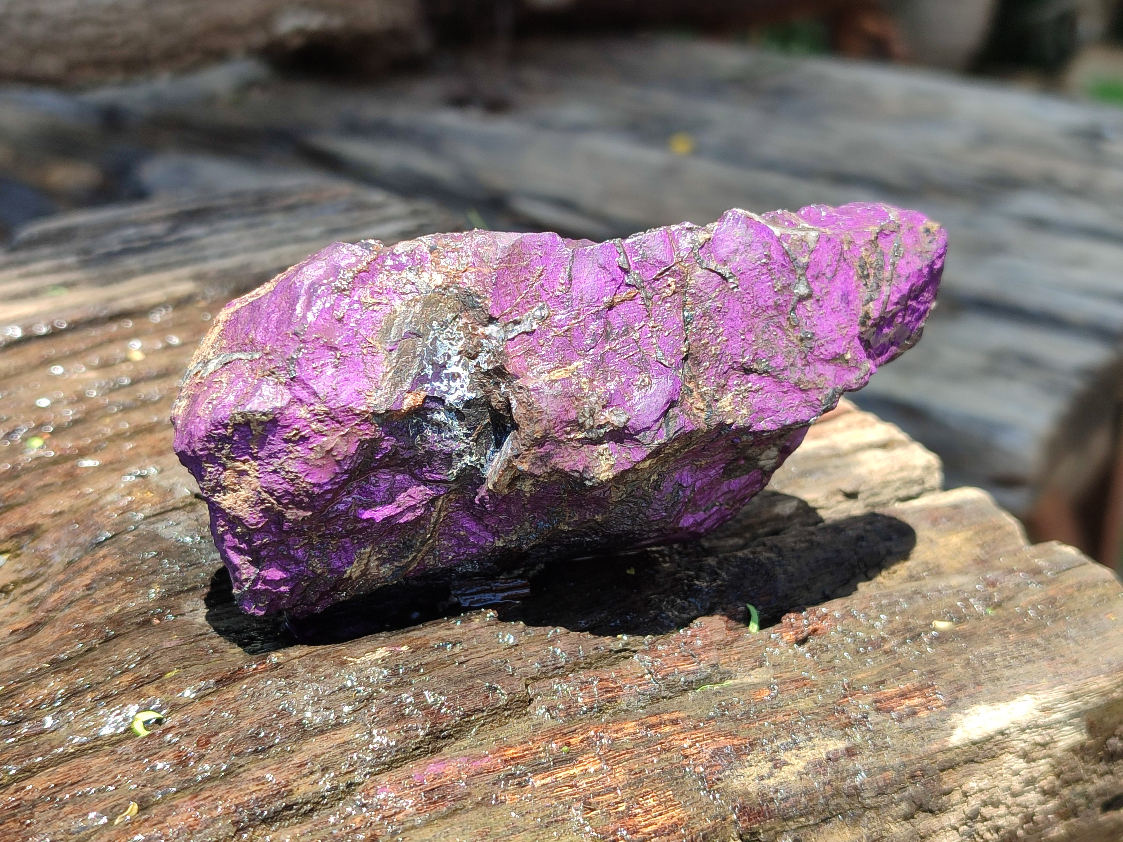 Natural Metallic Purpurite Cobbed Specimens x 6 From Erongo, Namibia - Toprock Gemstones and Minerals 