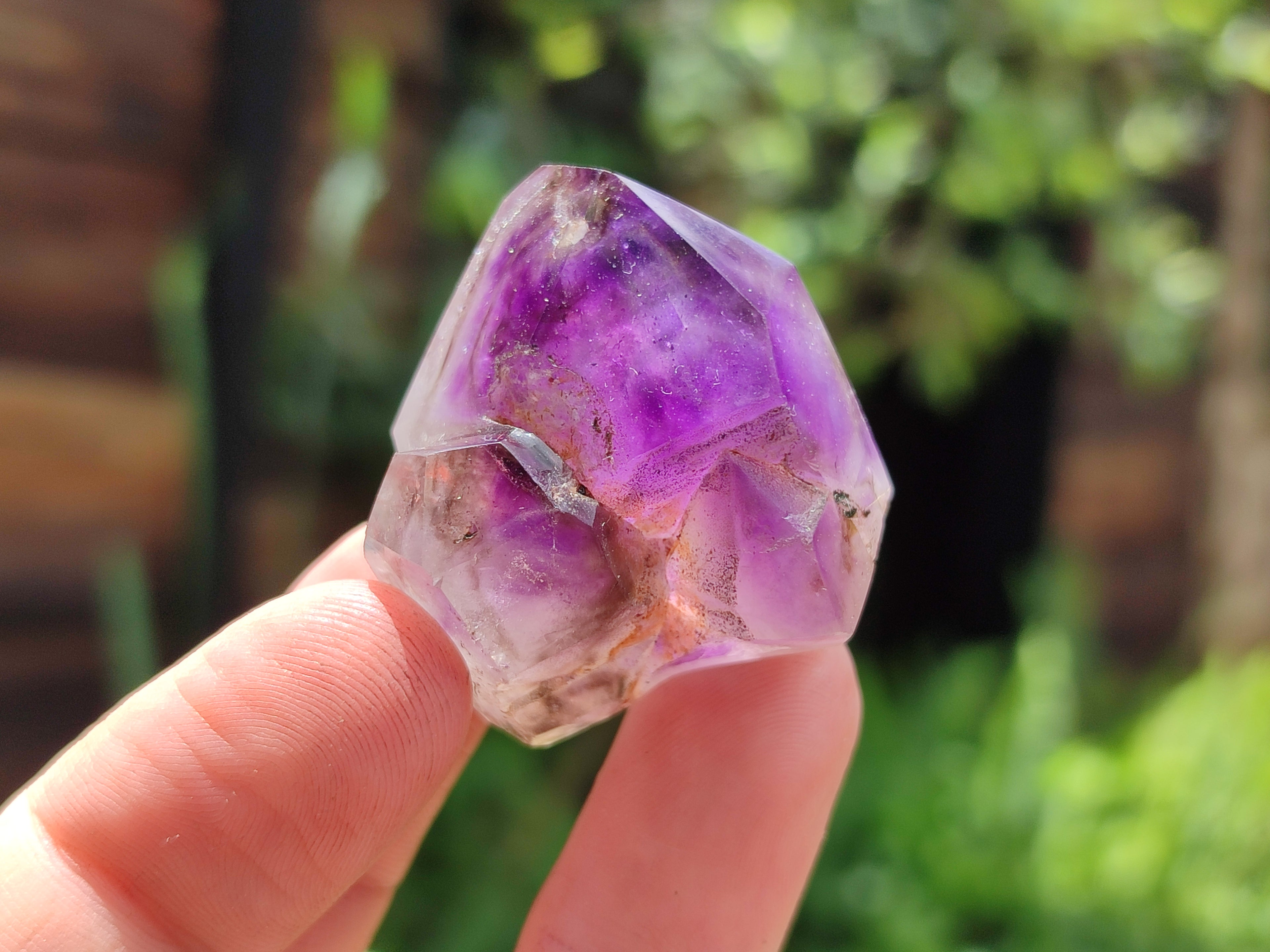 Polished Smokey Amethyst Window Quartz Crystals x 16 From Akansobe, Madagascar - Toprock Gemstones and Minerals 