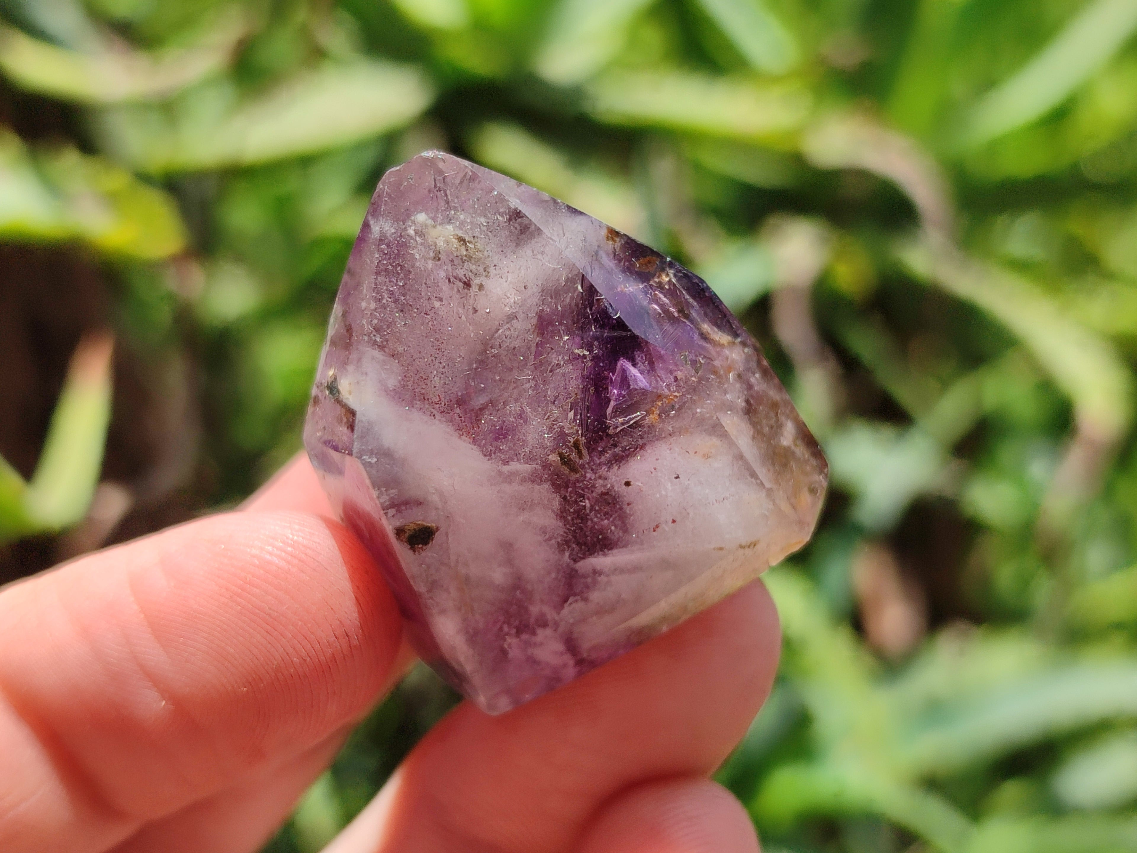 Polished Smokey Amethyst Window Quartz Crystals x 16 From Akansobe, Madagascar - Toprock Gemstones and Minerals 