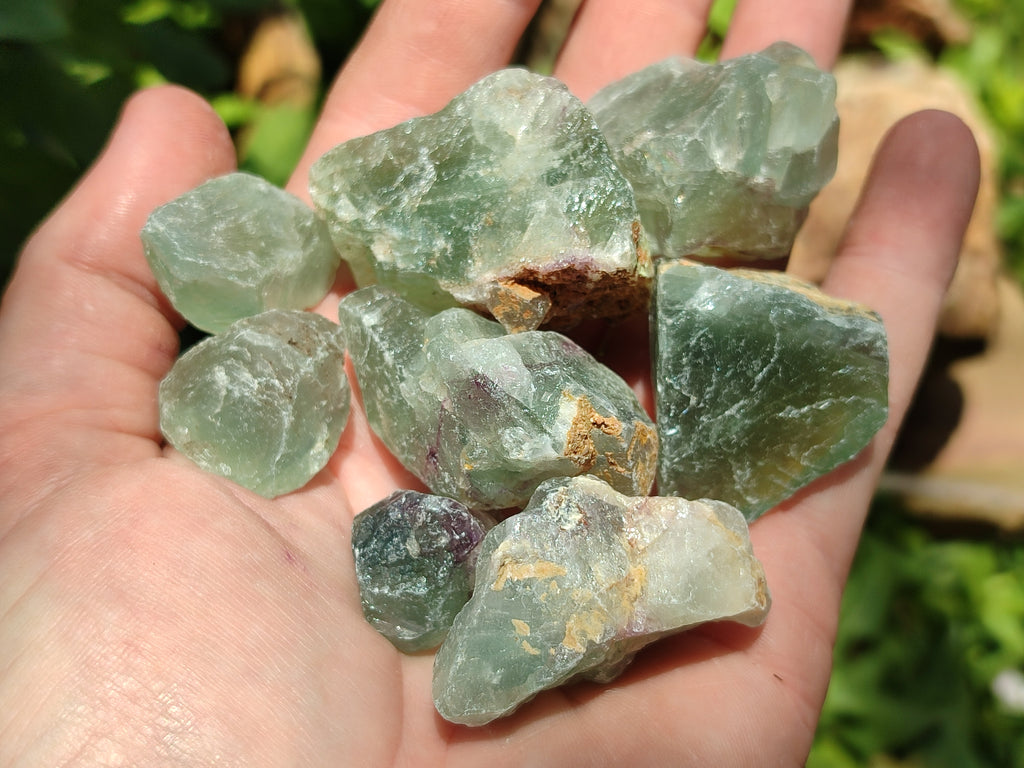 Natural Watermelon Fluorite Cobbed Specimens x 2.6 Kg Lot From Uis, Namibia - Toprock Gemstones and Minerals 
