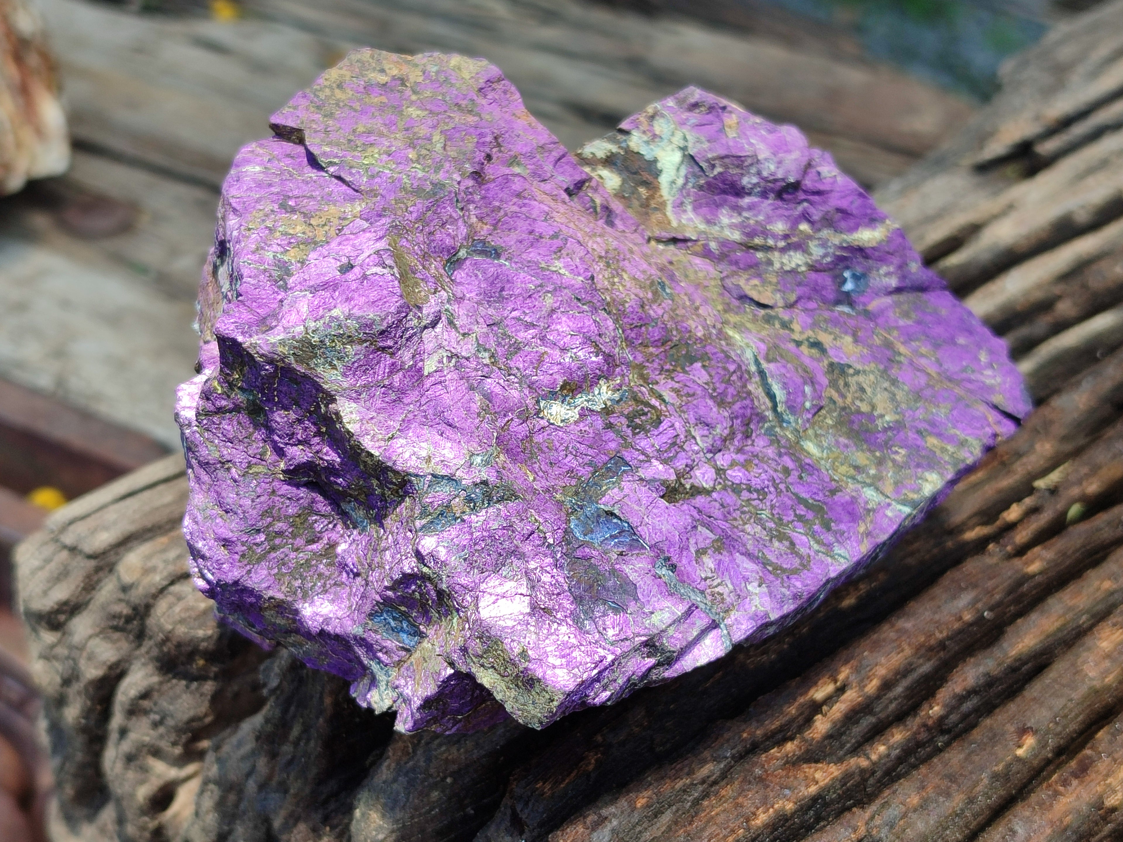 Natural Metallic Purpurite Cobbed Specimens x 3 From Erongo, Namibia - Toprock Gemstones and Minerals 