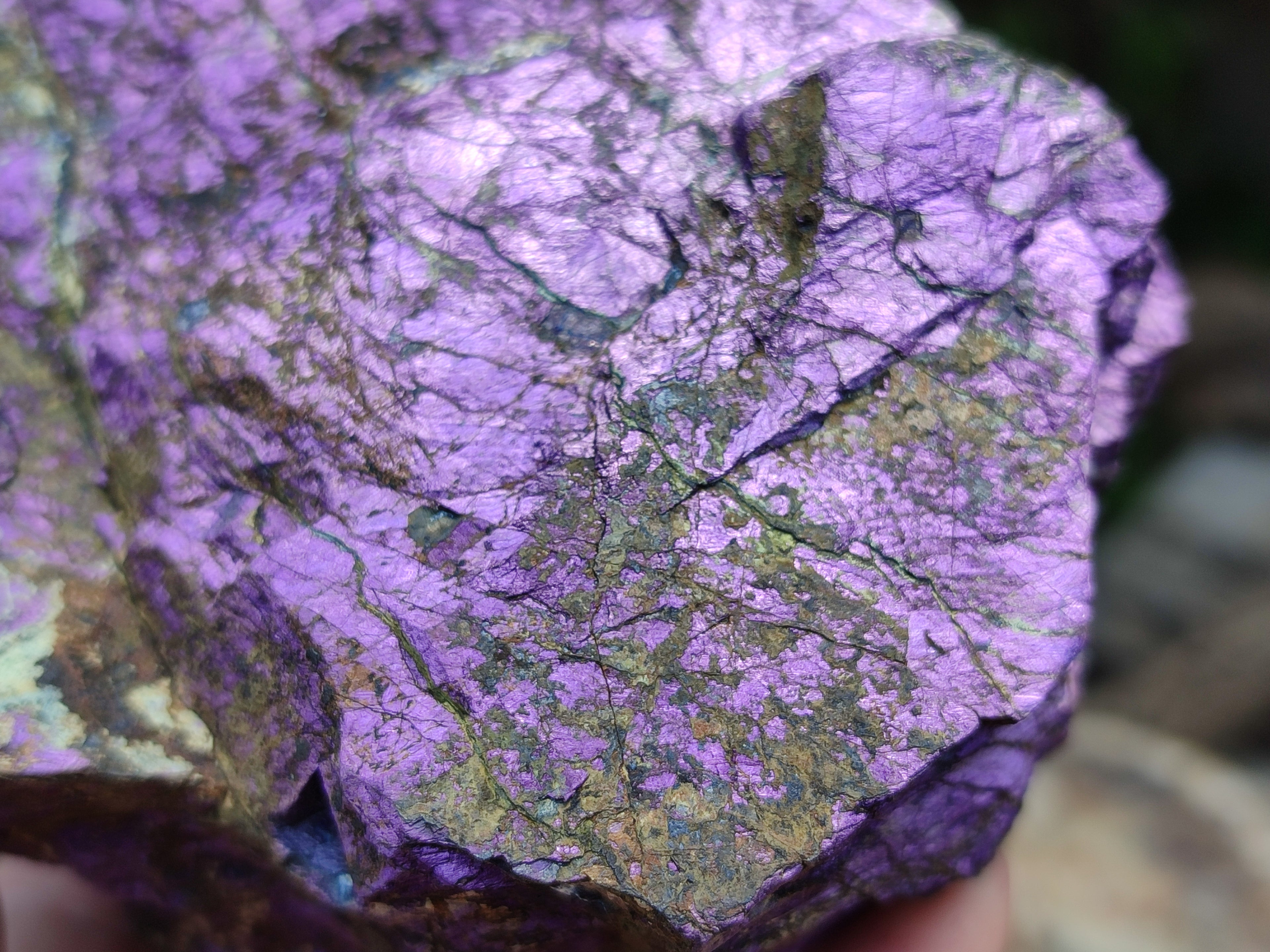 Natural Metallic Purpurite Cobbed Specimens x 3 From Erongo, Namibia - Toprock Gemstones and Minerals 