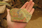 Hand Made Kudu Buck Decoupage on Unakite Stone Slabs - sold per item - From Southern Africa - Toprock Gemstones and Minerals 