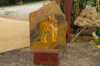 Hand Made Tiger Decoupage on Polychrome Jasper Stone Slabs - sold per item - From Madagascar - Toprock Gemstones and Minerals 