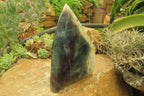 Polished Watermelon Fluorite Point x 1 From Namibia - Toprock Gemstones and Minerals 