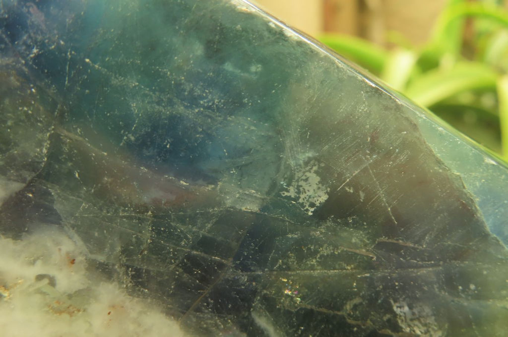 Polished Watermelon Fluorite Point x 1 From Namibia - Toprock Gemstones and Minerals 