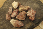 Natural Red Hematoid Quartz Clusters x 8 From Karoi, Zimbabwe - Toprock Gemstones and Minerals 