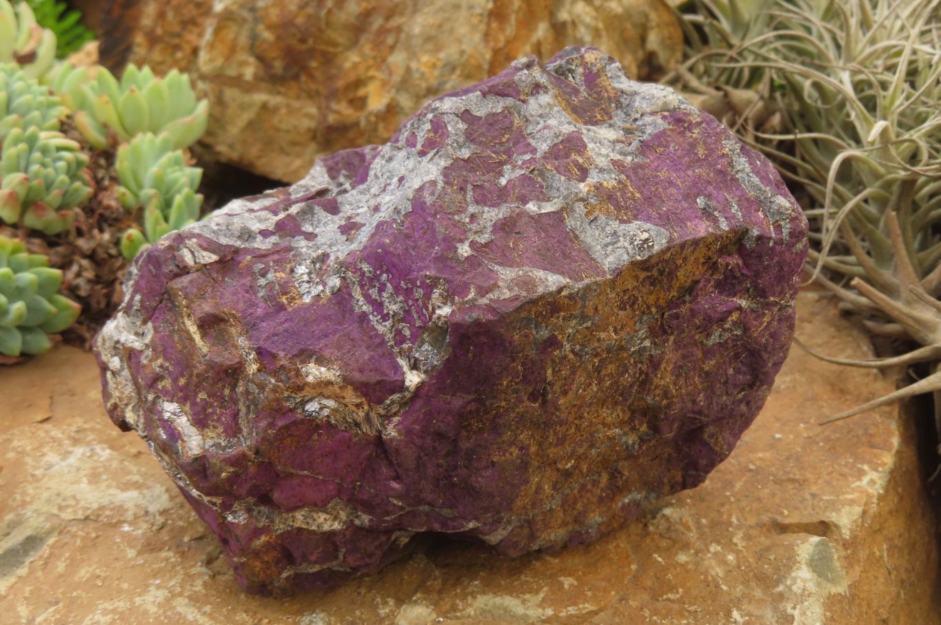 Natural Metallic Purpurite Specimens x 2 From Erongo, Namibia - Toprock Gemstones and Minerals 