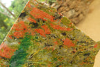 Hand Made Tiger Decoupage on Unakite Stone Slabs - sold per item - From Southern Africa - Toprock Gemstones and Minerals 