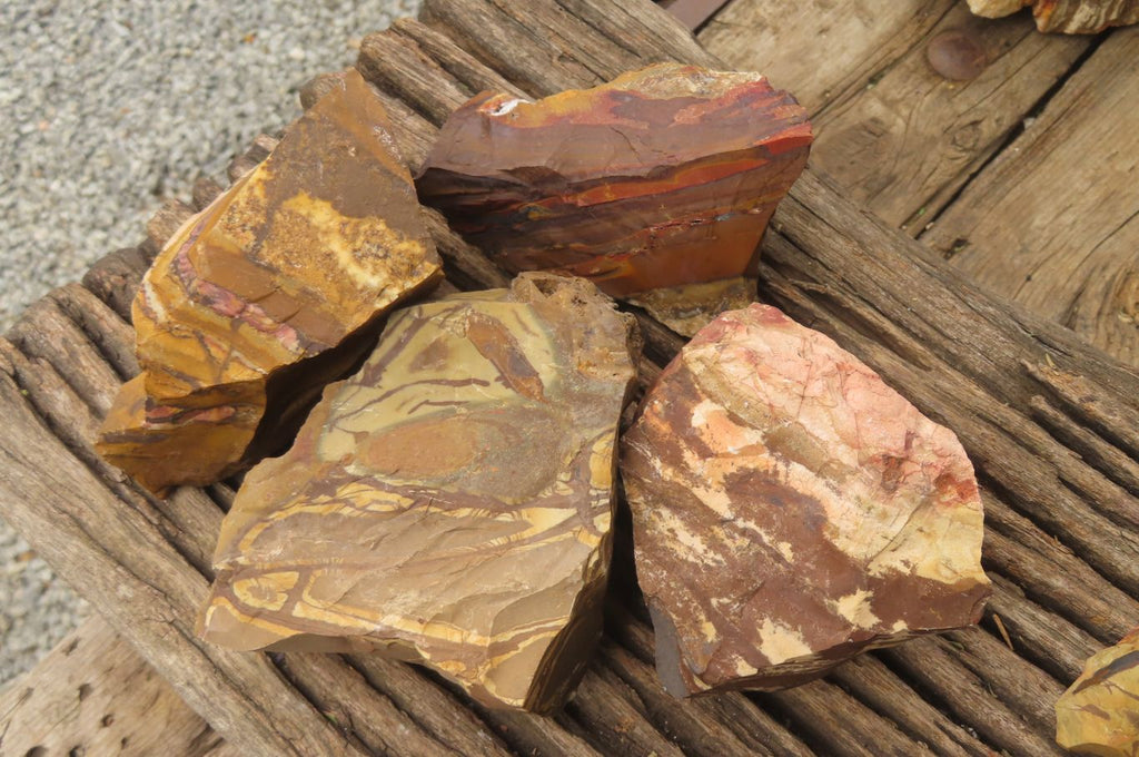 Natural Nguni Jasper Cobbed Specimens x 7 From Prieska, South Africa - Toprock Gemstones and Minerals 