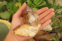 Natural Red Hematoid Quartz Clusters x 4 From Karoi, Zimbabwe