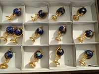 Polished Mini Gemstone World Globe on a Stand - Sold Per Item - From China