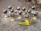Polished Mini Gemstone World Globe on a Stand - Sold Per Item - From China - Toprock Gemstones and Minerals 