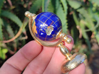 Polished Mini Gemstone World Globe on a Stand - Sold Per Item - From China