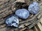 Polished Lepidolite Gemstone Hearts x 6 From Madagascar - Toprock Gemstones and Minerals 