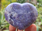 Polished Lepidolite Gemstone Hearts x 6 From Madagascar - Toprock Gemstones and Minerals 