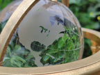 Polished Lead Glass World Globe - Sold Per Item - From China - Toprock Gemstones and Minerals 