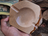 Polished Picture Stone Jasper Ashtrays x 2 From Namibia - Toprock Gemstones and Minerals 
