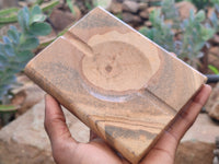 Polished Picture Stone Jasper Ashtrays x 2 From Namibia - Toprock Gemstones and Minerals 